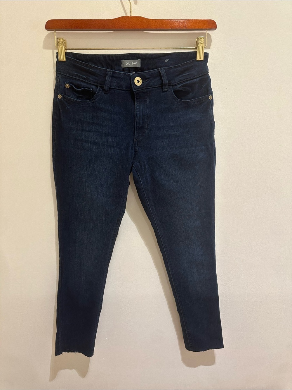 DL1961 Women's Navy Ankle Crop Skinny Jeans
